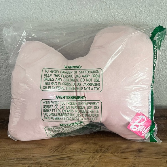 NWT Barbie Throw Pillow/ Pink Barbie Pillow Room Decor/Barbie Accessories - Picture 3 of 4